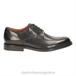 Clarks hombres beckfield sobre cuero negro clarks BPDZ204463 cuero negro