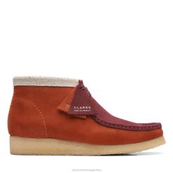 Clarks hombres Bota clarks wallabee combi naranja drk combi naranja drk BPDZ206634 combi naranja oscuro