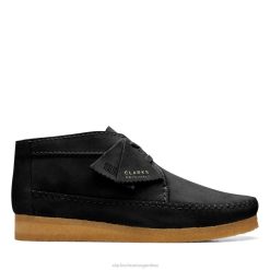 Clarks hombres Bota clarks weaver de ante negro ante negro BPDZ206640 ante negro