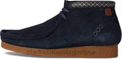 Clarks hombres bota shacre hombre tobillo clarks ante marino BPDZ201823 gamuza azul marino
