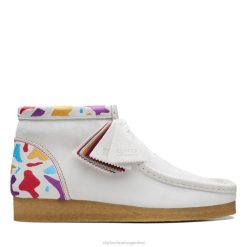 Clarks hombres Bota wallabee combi blanca clarks combi blanca BPDZ206773 combinación blanca