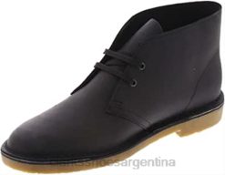 Clarks hombres Botas chukka clarks bushacre 3 de cuero negro para hombre BPDZ2016 cuero negro