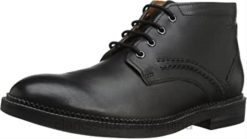 Clarks hombres Botas chukka medias bushwick de hombre clarks de cuero negro BPDZ202416 cuero negro