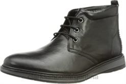 Clarks hombres botas chukka negras chantrydesert de cuero negro para hombre clarks BPDZ202364 cuero negro
