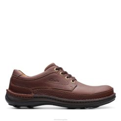 Clarks hombres caoba ny cuero clarks naturaleza tres BPDZ203528 cuero caoba