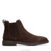Clarks hombres Clarkdale Hall de ante marrón oscuro Clarks de ante marrón oscuro BPDZ205708 gamuza marrón oscuro