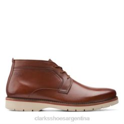 Clarks hombres clarks bayhill mid cuero tostado oscuro BPDZ204368 cuero bronceado oscuro