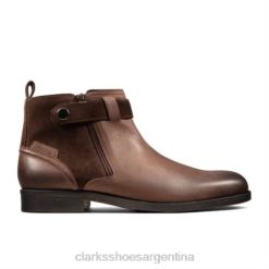 Clarks hombres clarks brocton zip cuero marrón BPDZ204362 cuero marrón