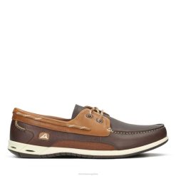 Clarks hombres clarks cuero marrón orson harbour BPDZ203761 cuero marrón