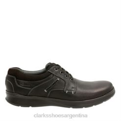 Clarks hombres clarks de ajuste ancho cotrell de cuero aceitoso negro BPDZ204468 cuero negro aceitoso