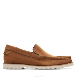 Clarks hombres clarks durleigh edge ante coñac BPDZ203680 gamuza coñac