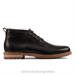 Clarks hombres clarks foxwell mid cuero negro BPDZ204539 cuero negro