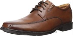 Clarks hombres clarks oxford tilden walk para hombre de cuero color canela oscuro BPDZ20660 cuero bronceado oscuro