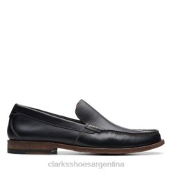 Clarks hombres clarks pace barnes cuero negro BPDZ204507 cuero negro
