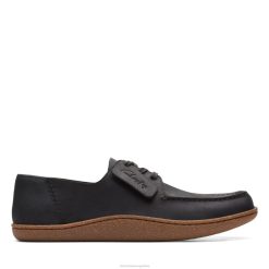 Clarks hombres clarks pilton lace negro aceitoso lea BPDZ203770 lea aceitosa negra