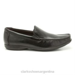 Clarks hombres clarks sol más finos de cuero negro BPDZ204519 cuero negro