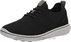 Clarks hombres clarks step urban low oxford negro textil hombre BPDZ201254 textil negro