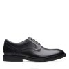 Clarks hombres clarks un hugh lace cuero negro BPDZ203626 cuero negro