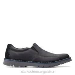 Clarks hombres clarks vargo step cuero negro BPDZ204390 cuero negro