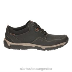 Clarks hombres clarks walbeck edge cuero negro BPDZ204503 cuero negro