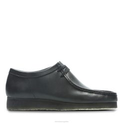 Clarks hombres clarks wallabee de cuero negro BPDZ203513 cuero negro