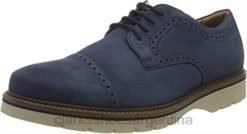 Clarks hombres gorra bayhill para hombre oxford nubuck azul oscuro clarks BPDZ20966 nubuck azul oscuro