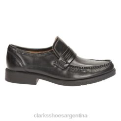 Clarks hombres granizo trabajo clarks cuero negro BPDZ204407 cuero negro