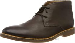 Clarks hombres marrón marrón oscuro lea marrón oscuro lea botas chukka atticus limit para hombre clarks BPDZ202820 marrón marrón oscuro pasto marrón oscuro marrón oscuro