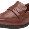 Clarks hombres Mocasines Clarks Whiddon para hombre de piel color canela oscuro. BPDZ201610 cuero bronceado oscuro