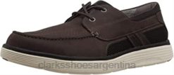 Clarks hombres mocasines con punta cerrada un abode de cuero marrón para hombre clarks BPDZ20348 cuero marrón