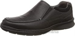 Clarks hombres Mocasines cotrell free de hombre negro aceitoso lea clarks BPDZ20256 lea aceitosa negra