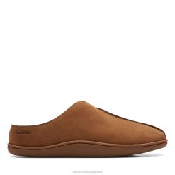 Clarks hombres mula casera de gamuza marrón clarks gamuza marrón BPDZ205599 gamuza color canela