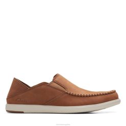 Clarks hombres Slip Bratton de nobuk tostado oscuro de Clarks BPDZ203689 nubuck bronceado oscuro