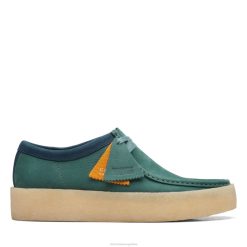 Clarks hombres taza wallabee verde azulado clarks BPDZ203612 verde azulado