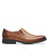 Clarks hombres whiddon step clarks cuero tostado oscuro BPDZ203447 cuero bronceado oscuro