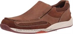 Clarks hombres Zapatilla Clarks Langton Easy de nobuk tostado para hombre BPDZ202467 nubuck bronceado