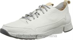 Clarks hombres zapatillas bajas clarks tri spark de cuero blanco para hombre BPDZ201832 cuero blanco blanco