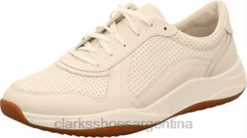 Clarks hombres zapatillas bajas sift speed para hombre blanco cuero blanco clarks de cuero blanco BPDZ20718 cuero blanco