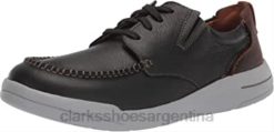 Clarks hombres Zapato náutico bajo clarks driftway de cuero negro para hombre BPDZ202080 cuero negro