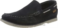 Clarks hombres Zapato náutico clarks noonan step de ante azul marino para hombre BPDZ20499 gamuza azul marino