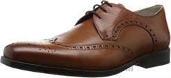 Clarks hombres Zapatos brogue Clarks Amieson Limit de cuero marrón tostado para hombre BPDZ201697 cuero marrón tostado