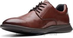 Clarks hombres zapatos clarks un lipari park para hombre de cuero mahoga ny BPDZ20403 cuero caoba