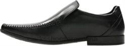 Clarks hombres zapatos de cuero con costura glement negro clarks BPDZ201333