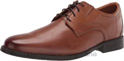 Clarks hombres Zapatos derby con cordones clarks whiddon pla de cuero tostado oscuro para hombre BPDZ201715 cuero bronceado oscuro