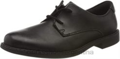 Clarks hombres Zapatos escolares con cordones para jóvenes clarks scala loop de cuero negro para hombre BPDZ202665 cuero negro