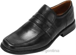Clarks hombres zapatos formales sin cordones para hombre huckley work black clarks BPDZ20814 negro