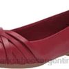 Clarks mujer bailarina sara clover mujer clarks cuero rojo BPDZ201653