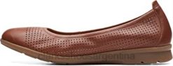 Clarks mujer Bailarinas Clarks Jenette Ease de piel color canela para mujer BPDZ201920