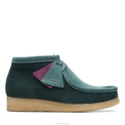 Clarks mujer Bota Clarks Wallabee Teal Combi BPDZ203138 combinación verde azulado