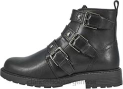 Clarks mujer Bota de moto mujer piel negra orinoco2 con tachuelas clarks BPDZ20324 cuero negro
